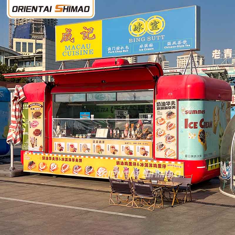 Mensa Cart Mobile Kitchen Street Food Cart Catering Food Trailer Food Truck