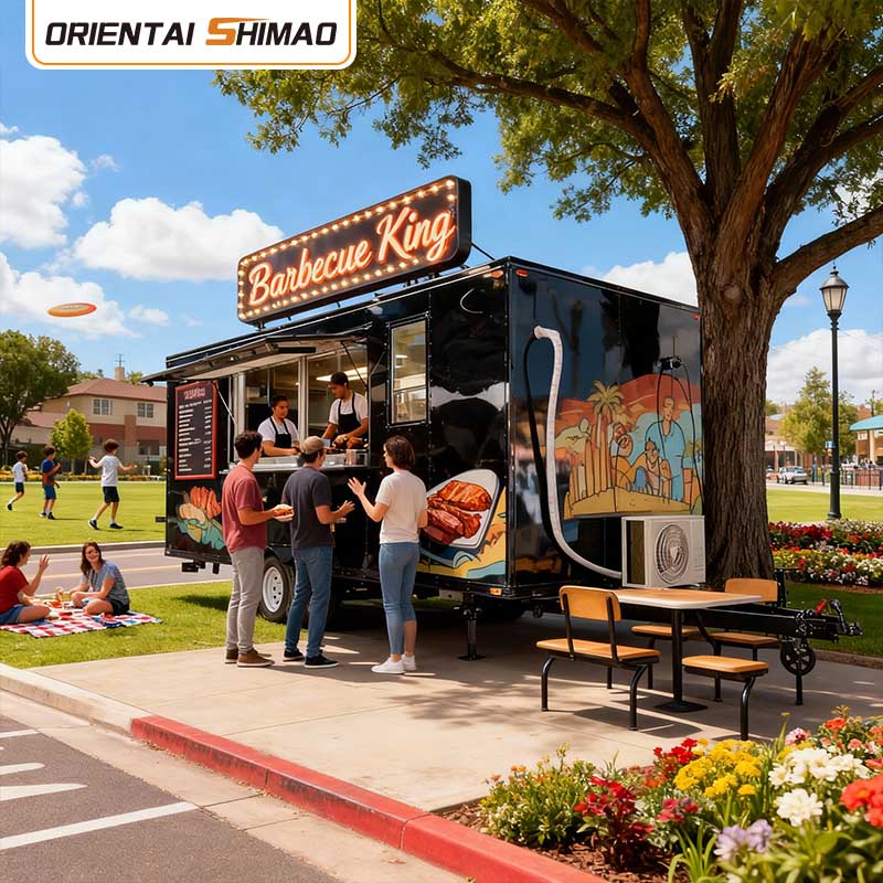 Cibus Cart mobile Kitchen Commercial Restaurant Equipment Catering Electric Food Trailer Street Use Food Truck