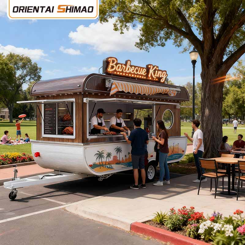 Cibus Trailer Drivable Food Truck Mobile Kitchen Catering Street Food Trailer concept Food Truck