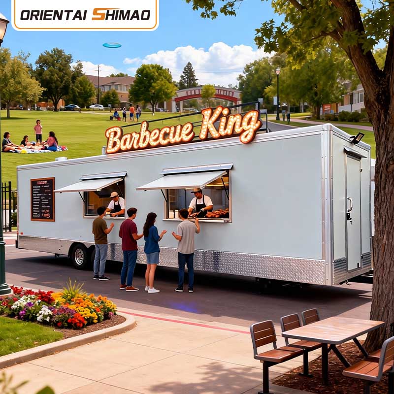 Ice Cream Cart Celato mensa Churros Mobile Catering Food Trailer Street Service Food Truck